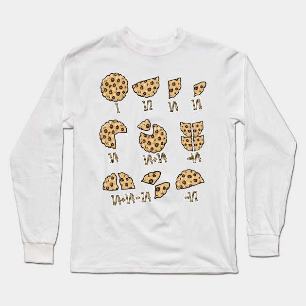 Maths Chocolate Chip Long Sleeve T-Shirt by Fox Dexter